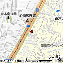 カースタレンタカー船橋津田沼店周辺の地図