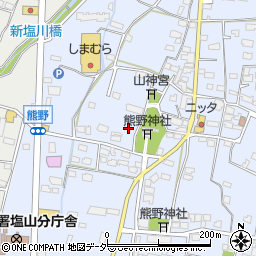 山梨県甲州市塩山熊野175周辺の地図