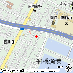 千葉県船橋市湊町3丁目2周辺の地図