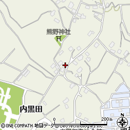 千葉県四街道市内黒田206周辺の地図