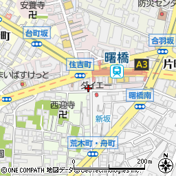 東京都新宿区住吉町2-1周辺の地図
