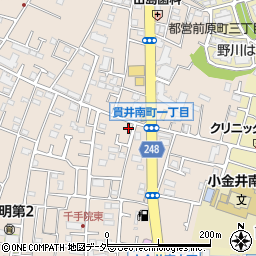 パークジャパン貫井南町第２駐車場周辺の地図