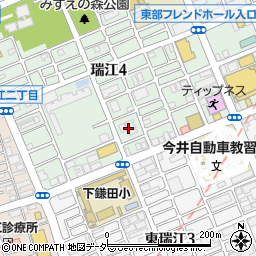 東京都江戸川区瑞江4丁目22周辺の地図