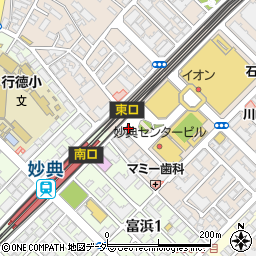 行徳警察署妙典駅前交番周辺の地図