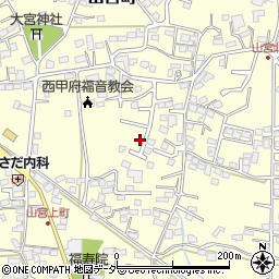 山梨県甲府市山宮町1004周辺の地図