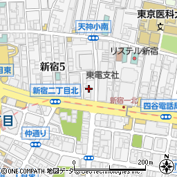 東京都新宿区新宿5丁目5周辺の地図