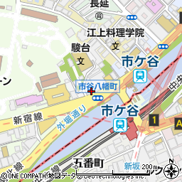 東京都新宿区市谷八幡町9周辺の地図