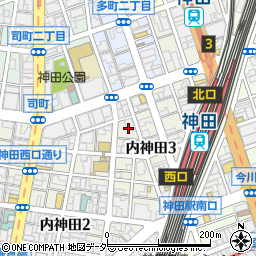 東京都千代田区内神田3丁目16周辺の地図
