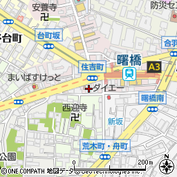 東京都新宿区住吉町2-14周辺の地図