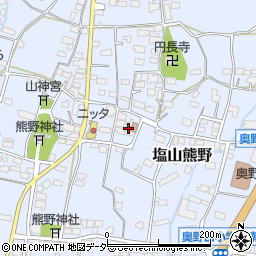 山梨県甲州市塩山熊野1186周辺の地図