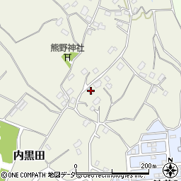 千葉県四街道市内黒田184周辺の地図