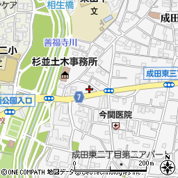 日本基督教団成宗教会周辺の地図