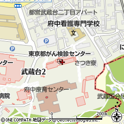 東京都立　府中けやきの森学園・くぬぎ分教室周辺の地図