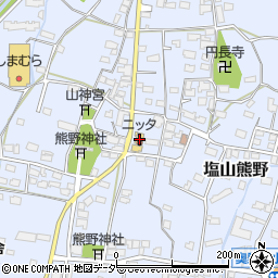 山梨県甲州市塩山熊野1195周辺の地図