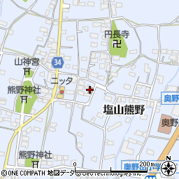 熊野区集会所周辺の地図