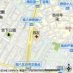 西友高井戸東店周辺の地図