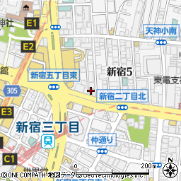 ホーメスト新宿ビル周辺の地図