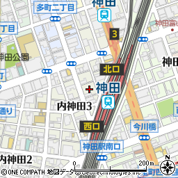 東京都千代田区内神田3丁目18周辺の地図