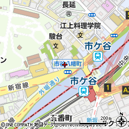 東京都新宿区市谷八幡町周辺の地図