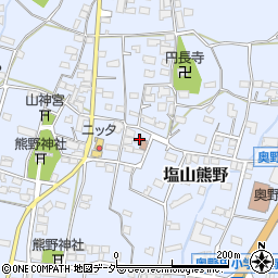 山梨県甲州市塩山熊野1189周辺の地図