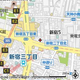 セブンイレブン新宿５丁目靖国通り店周辺の地図