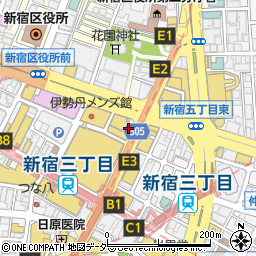 ａｌｐｈａ　新宿店周辺の地図