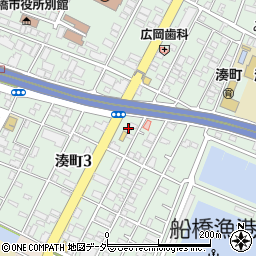 千葉県船橋市湊町3丁目4周辺の地図