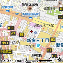 トラットリア・ターボロ・ディ・フィオーリ 新宿本店周辺の地図