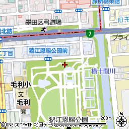 東京都江東区毛利2丁目周辺の地図