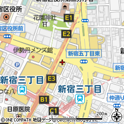 サンフロンティア不動産株式会社　新宿店周辺の地図