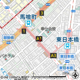 デイリーヤマザキ馬喰横山駅前店周辺の地図