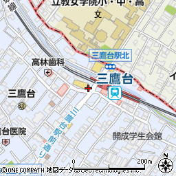 ローソン三鷹台駅前店周辺の地図