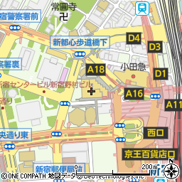 スルガ銀行新宿支店 ＡＴＭ周辺の地図