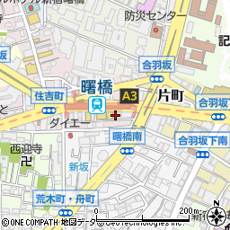 東京都新宿区住吉町1-18周辺の地図