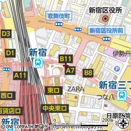 新宿駅東口 新宿区 地点名 の住所 地図 マピオン電話帳