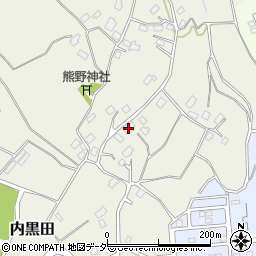 千葉県四街道市内黒田187周辺の地図