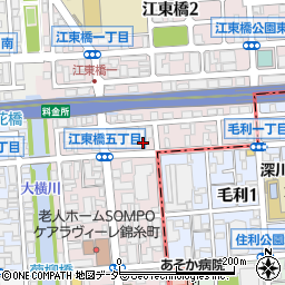 東京都墨田区江東橋5丁目13-13周辺の地図