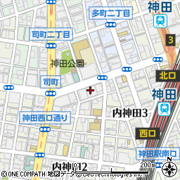 東京都千代田区内神田2丁目16周辺の地図
