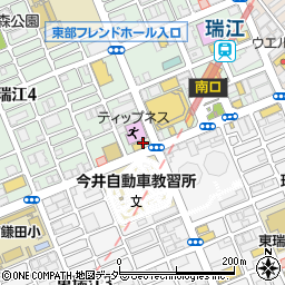 タイムズＬＴＦ瑞江四丁目店駐車場周辺の地図