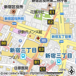 新宿テアトルビル周辺の地図