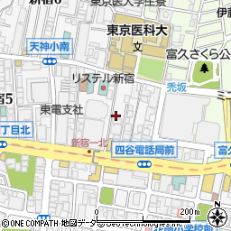 ウィスト新宿周辺の地図