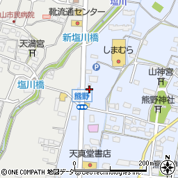 山梨県甲州市塩山熊野56周辺の地図