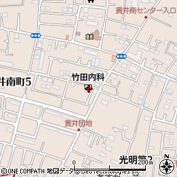 竹田内科クリニック周辺の地図