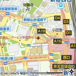 肉とワインの酒場 Ferrous 新宿西口周辺の地図