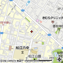 東京都江戸川区松江7丁目14周辺の地図