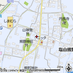 山梨県甲州市塩山熊野1196周辺の地図