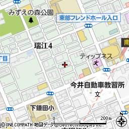 東京都江戸川区瑞江4丁目40周辺の地図