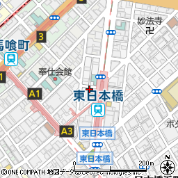 新日本焼肉党　東日本橋店周辺の地図