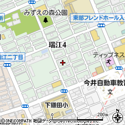 東京都江戸川区瑞江4丁目23周辺の地図
