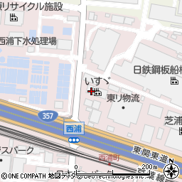 いすゞ自動車首都圏株式会社　船橋工場周辺の地図